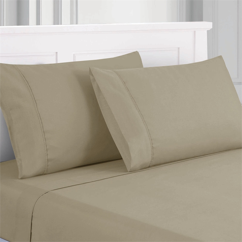 Lanester 4 Piece Full Size Deep Pocket Sheet Set The Urban Port- Taupe Gray