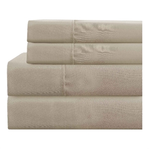 Lanester 4 Piece Full Size Deep Pocket Sheet Set The Urban Port- Taupe Gray