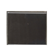 Wooden Square Mirror with Molded Details and Dual Texture- Gray