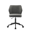 Swivel Office Chair with Stitching Details and Starbase- Gray