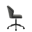 Swivel Office Chair with Stitching Details and Starbase- Gray