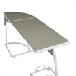 Computer Desk with Metal Legs and CPU Holder- Gray
