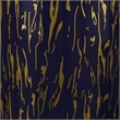 Jar with Lid Closure and Abstract Line Pattern- Gold