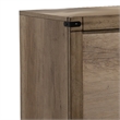 3 Drawer Wooden TV Stand with 2 Cabinets and Open Compartment- Light Brown