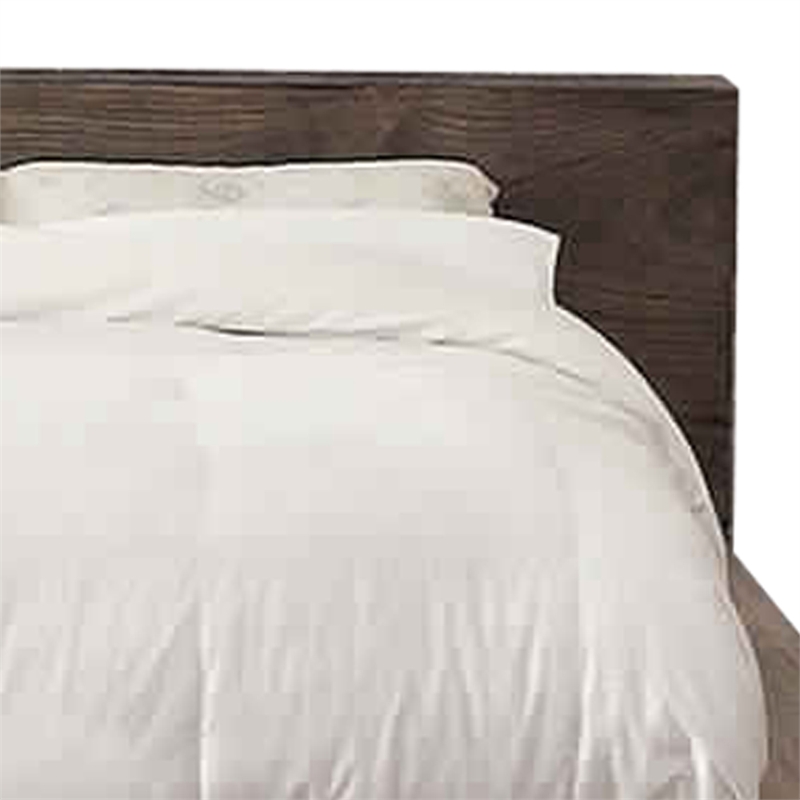 Transitional Style Wooden California King Size Bed with 2 Drawers- Brown