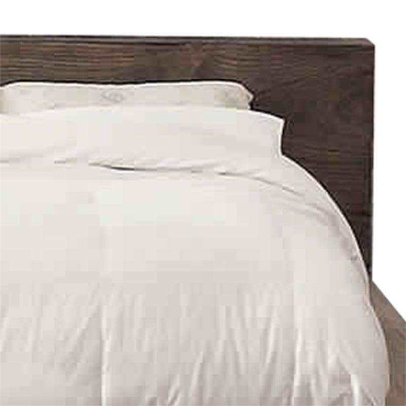 Transitional Style Wooden California King Size Bed with 2 Drawers- Brown