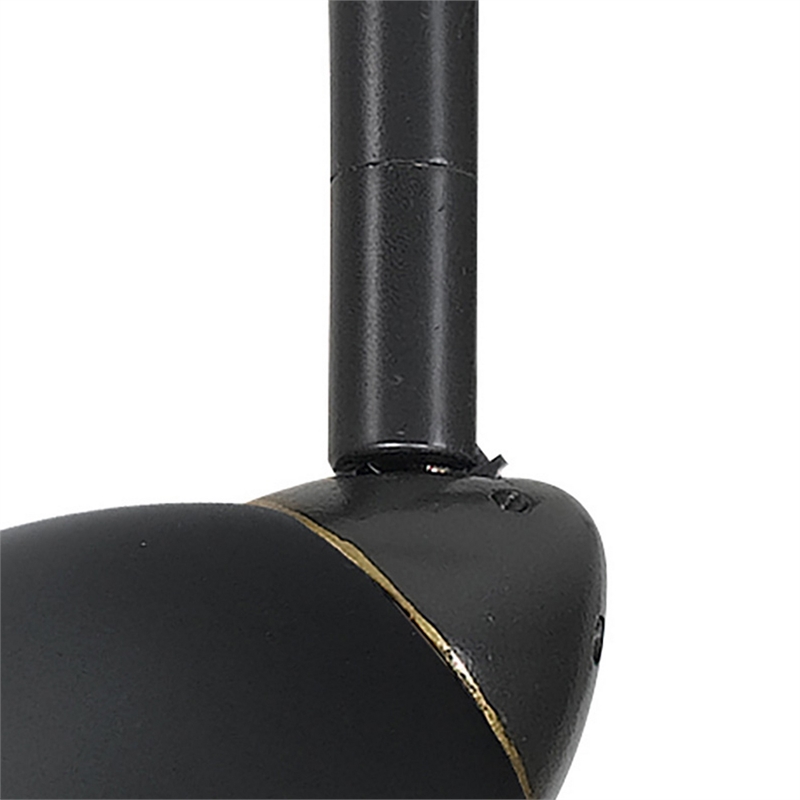Round Metal Shade Track Light Head and Frame- Dark Bronze