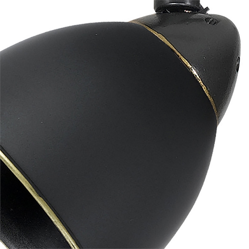 Round Metal Shade Track Light Head and Frame- Dark Bronze