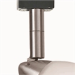 Metal Track Light with Interchangeable Round Glass Shade- Silver and White