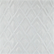 Ceramic Planter with Diamond Pattern and Wooden Stand- White