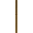 Floor Lamp with Crystal Orb and Metal Stalk Support- Gold