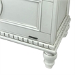 Accent Chest with Drop Down Storage and Carved Details- White