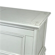 Accent Chest with Drop Down Storage and Carved Details- White