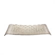 Decorative Tray with Hammered Diamond Pattern- Set of 2- Multicolor