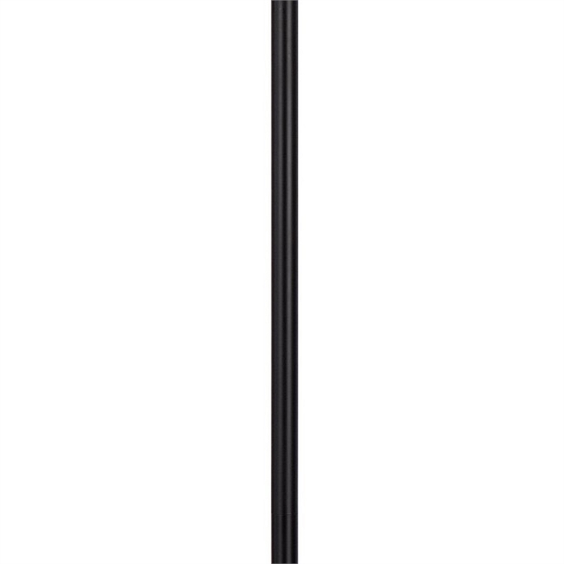 61 Inch Modern Floor Lamp- Hanging Mesh Shade- Metal Base- Black