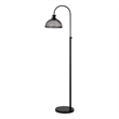 61 Inch Modern Floor Lamp- Hanging Mesh Shade- Metal Base- Black