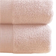 Lyra 2 Piece Ultra Soft Towel Set- Cotton Absorbent Texture- Blush Pink