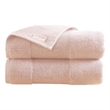 Lyra 2 Piece Ultra Soft Towel Set- Cotton Absorbent Texture- Blush Pink