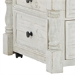 46 Inch Rectangular Lift Top Coffee Table- Faux Drawer Front- White- Brown