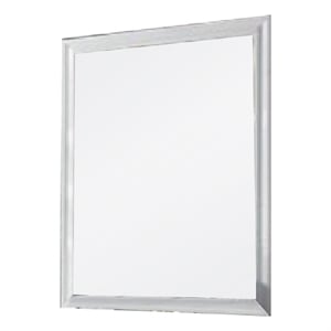 Tyra 39 Inch Wall Mirror- Rectangular Wood Frame- White