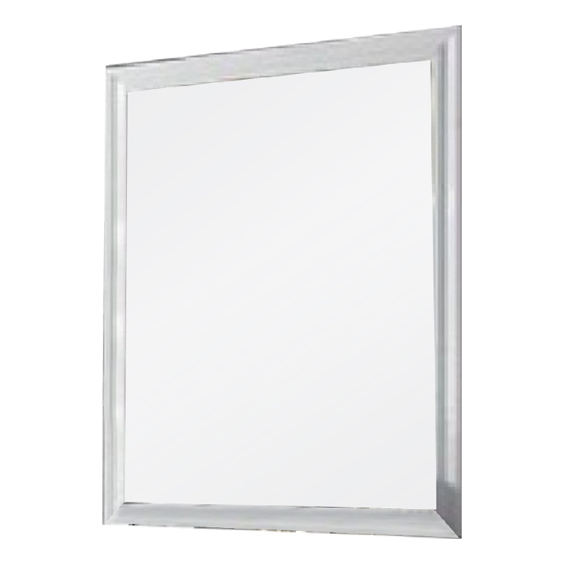 Tyra 39 Inch Wall Mirror- Rectangular Wood Frame- White