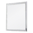 Tyra 39 Inch Wall Mirror- Rectangular Wood Frame- White