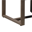 Neji 24 Inch Dining Chair- Burnt Brown Eucalyptus Wood Frame- Thick Cushion