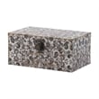 Leo Set of 3 Storage Boxes- Vegan Leather Lining- Ornate Printed Designs