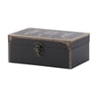 Leo Set of 3 Storage Boxes- Vegan Leather Lining- Ornate Printed Designs
