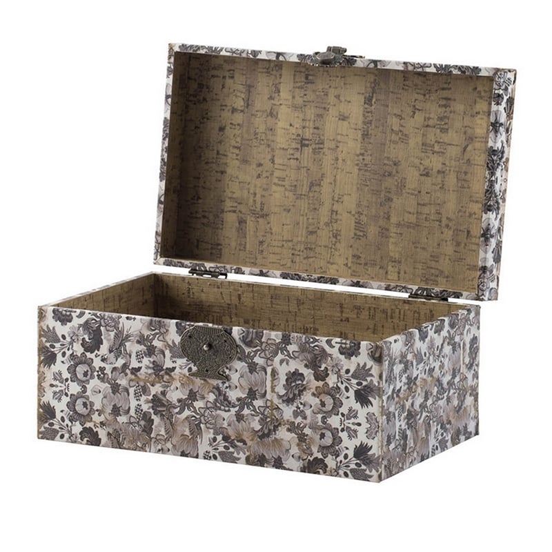 Leo Set of 3 Storage Boxes- Vegan Leather Lining- Ornate Printed Designs