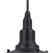 Oma 8 Inch Modern Pendant Light- Industrial Style- Dark Bronze Metal Frame