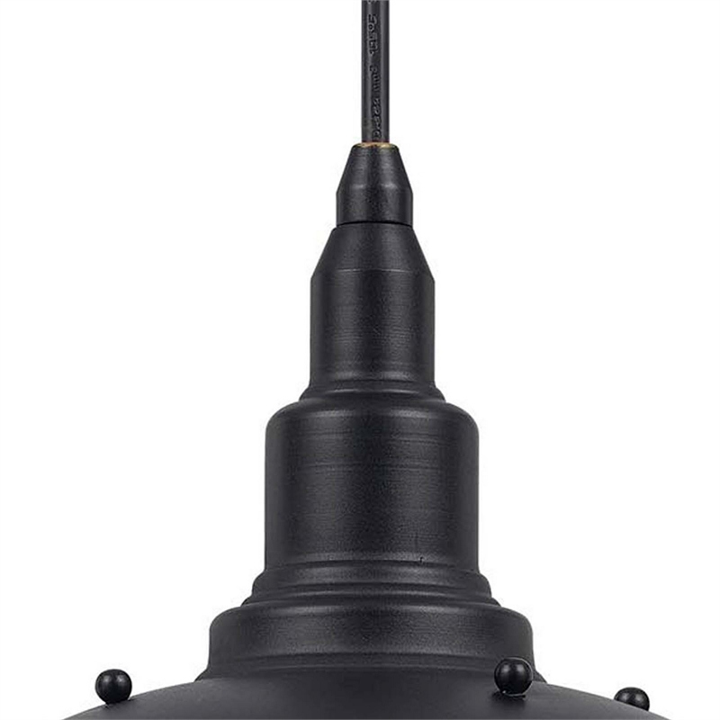 Oma 8 Inch Modern Pendant Light- Industrial Style- Dark Bronze Metal Frame