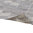 Modern 3 x 8 Runner Area Rug- Handwoven Geometric Pattern- Gray- Multicolor
