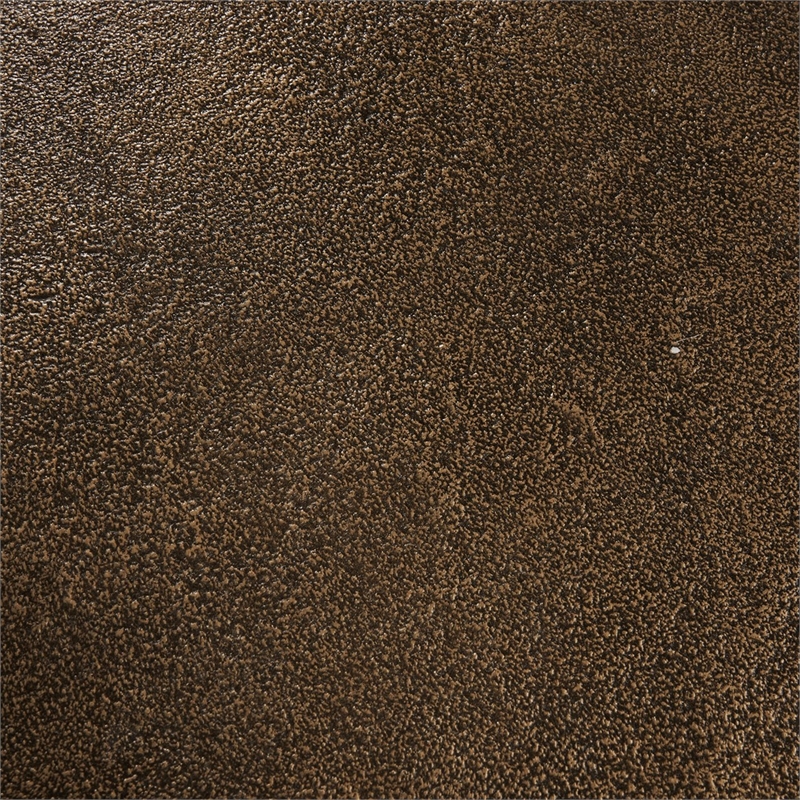 Rexi 40 Inch Aluminum Coffee Table- Round Tray Top- Bronze