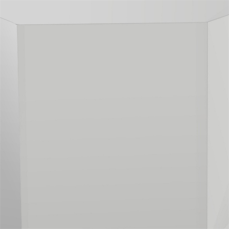 Cid Keli 15 Inch Modular End Table- Small- Glossy- Light Gray
