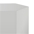Cid Keli 15 Inch Modular End Table- Small- Glossy- Light Gray