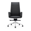Cid 24 Inch Modern Office Chair- Knee Tilt- Sleek Tall Back- Black