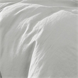 Edge 4 Piece King Size Duvet Comforter Set- Washed Linen- Cotton- Soft Gray