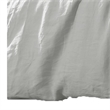 Edge 4 Piece King Size Duvet Comforter Set- Washed Linen- Cotton- Soft Gray