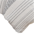 Wim 6 Piece Queen Size Duvet Comforter Set- Accent Pillows- Striped Gray