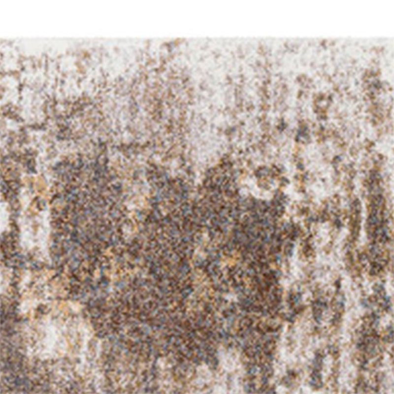 5 x 7 Modern Area Rug- Abstract Paint Art Design- Soft Fabric- Brown- Beige