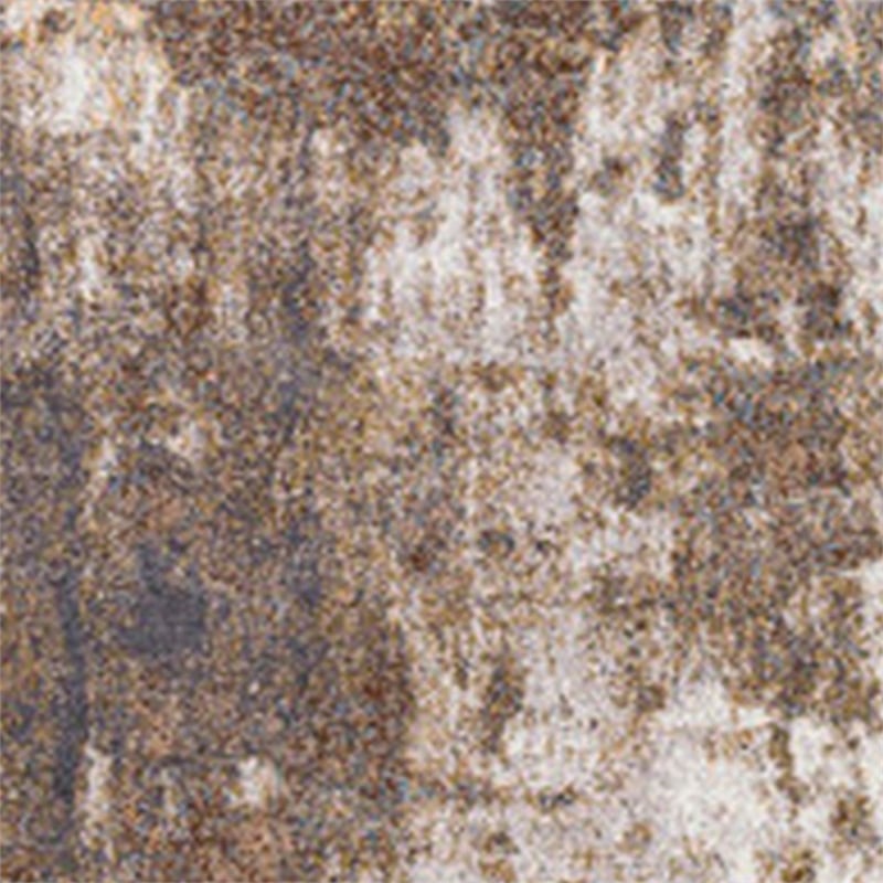 5 x 7 Modern Area Rug- Abstract Paint Art Design- Soft Fabric- Brown- Beige