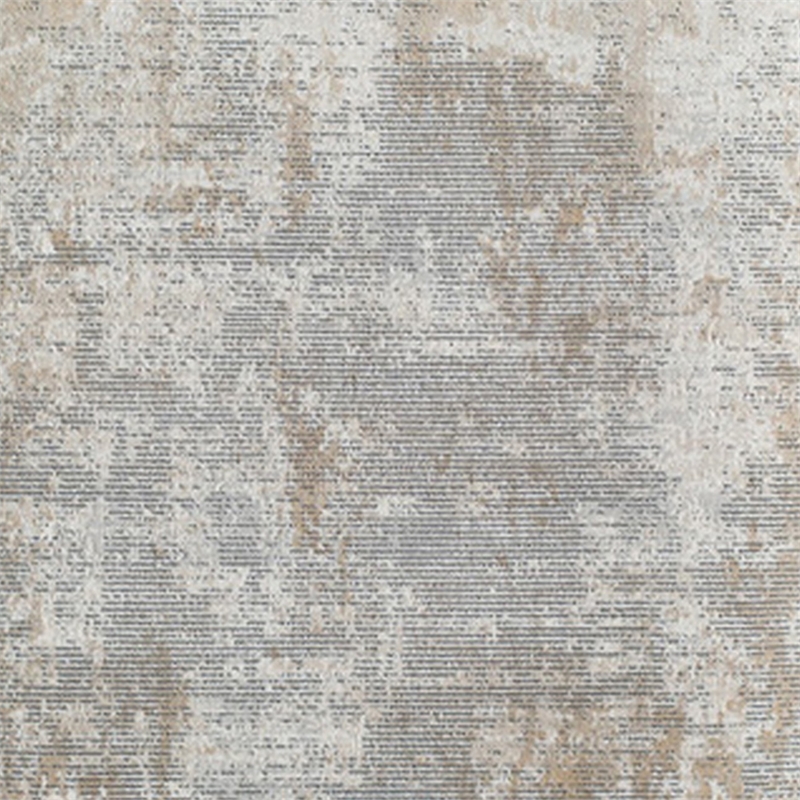 8 x 10 Area Rug- Subtle Lined Natural Design- Soft Fabric- Gray- Black
