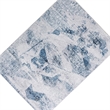 Lexi 5 x 7 Modern Area Rug- Abstract Art Design- Soft Fabric- Blue- Gray