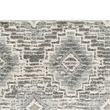 Ari 5 x 7 Modern Area Rug- Diamond Pattern- Soft Fabric- Cream- Gray