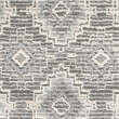 Ari 5 x 7 Modern Area Rug- Diamond Pattern- Soft Fabric- Cream- Gray