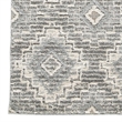 Ari 5 x 7 Modern Area Rug- Diamond Pattern- Soft Fabric- Cream- Gray