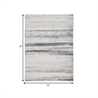 Oxy 5 x 7 Modern Area Rug- Clean Abstract Design- Soft Fabric- Gray- Gold