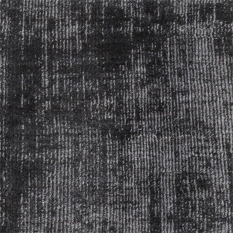 Arlo 2 x 3 Area Rug- Charcoal Gray Viscose- Handcrafted- Non Reversible