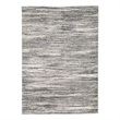 Zeni 5 x 7 Modern Area Rug- Smokey Lined Design- Soft Fabric- Ivory- Beige